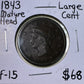 1843 Large Cent - Fine ( 301052 )