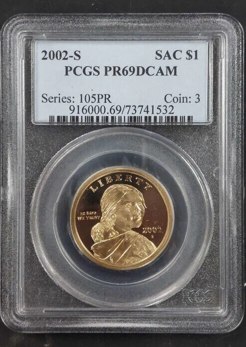 2002-S Sacagawea Dollar PCGS PR69 DCAM