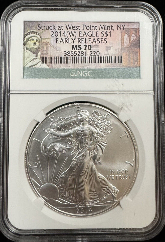 2014 (W) Struck At West Point Mint American Eagle NGC - ( 300848 )