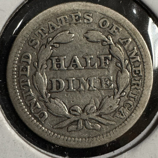 1853 Half Dime Arrows - Very Good