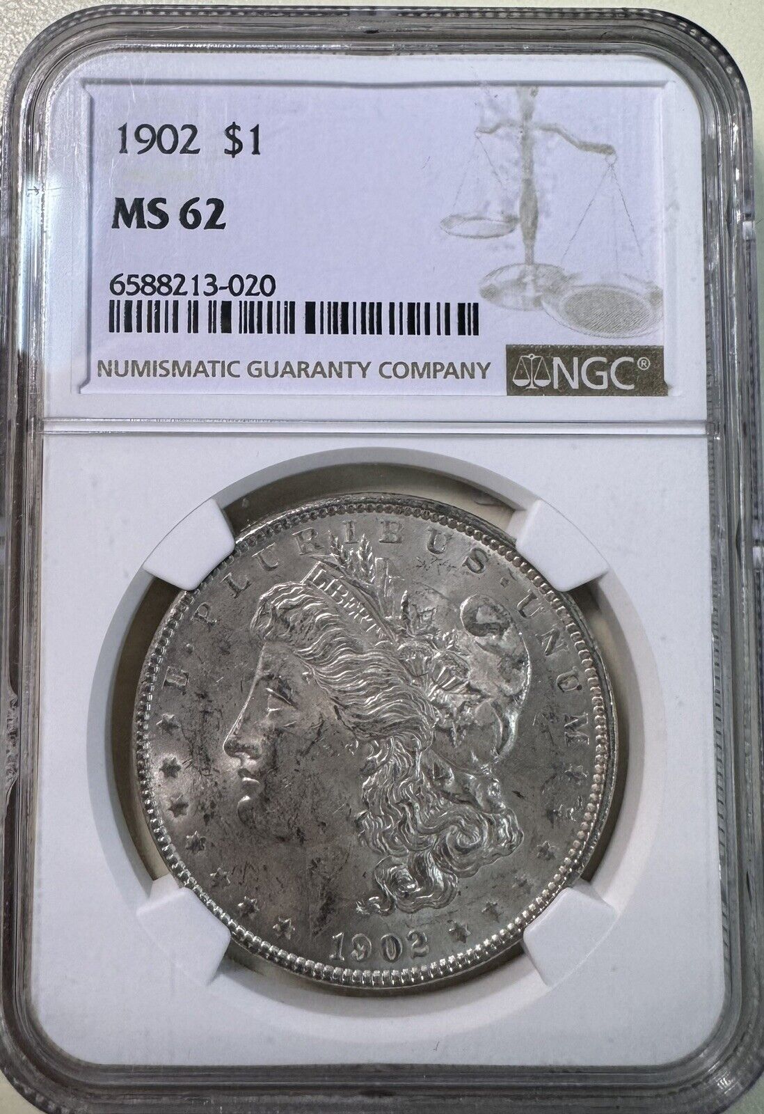 1902 Morgan Dollar NGC - MS62 ( 300976 )