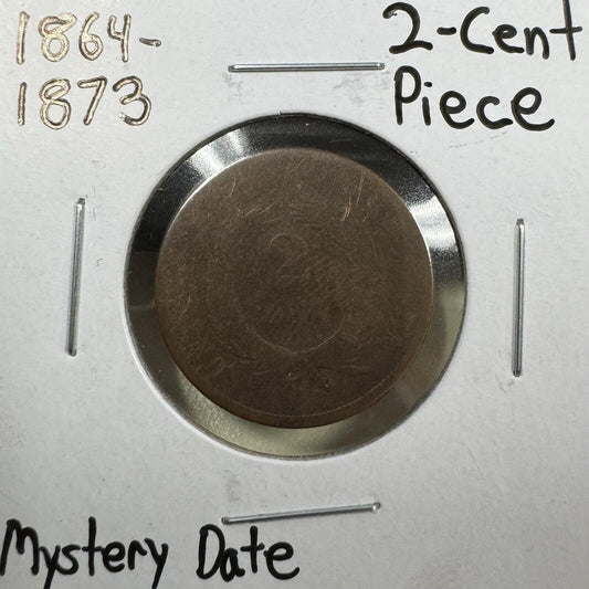 1864-1873 2 Cent Piece - ( 300926 )