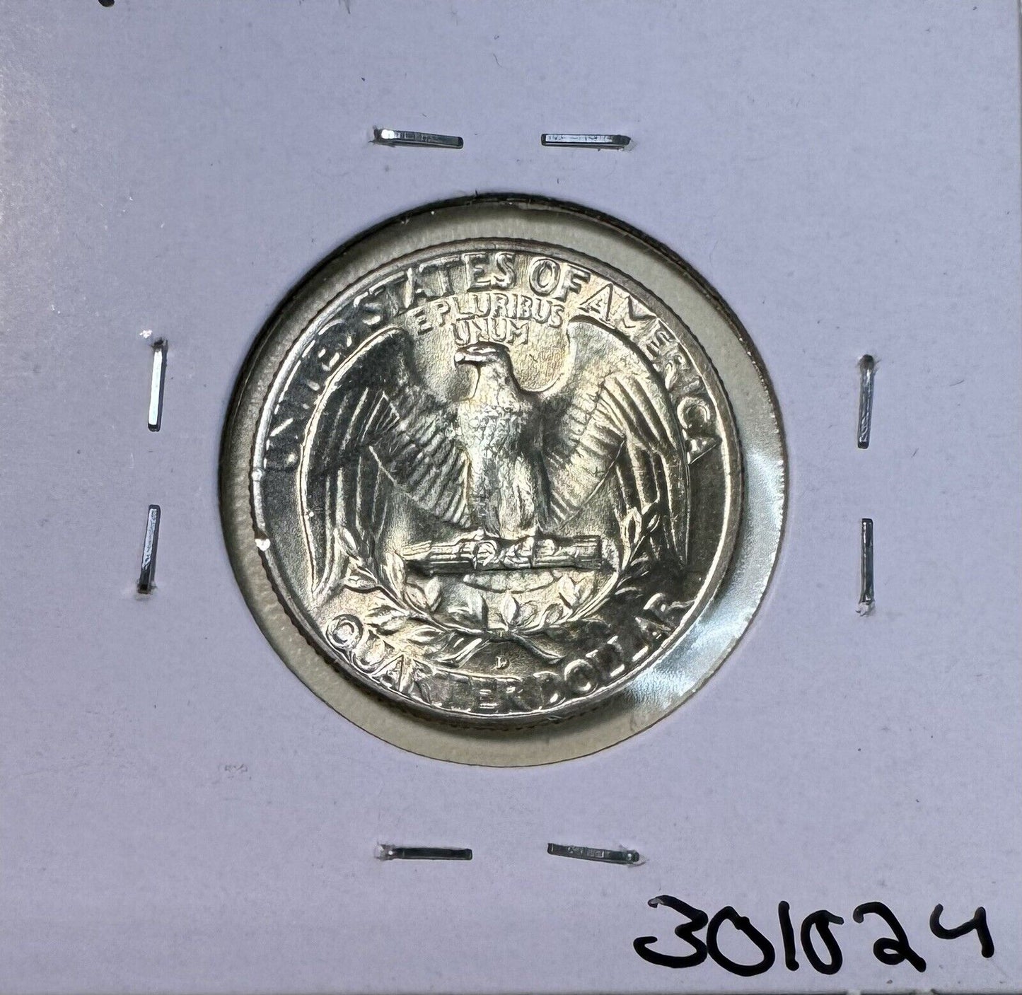 1949 D Washington Quarter - Mint State ( 301024 )