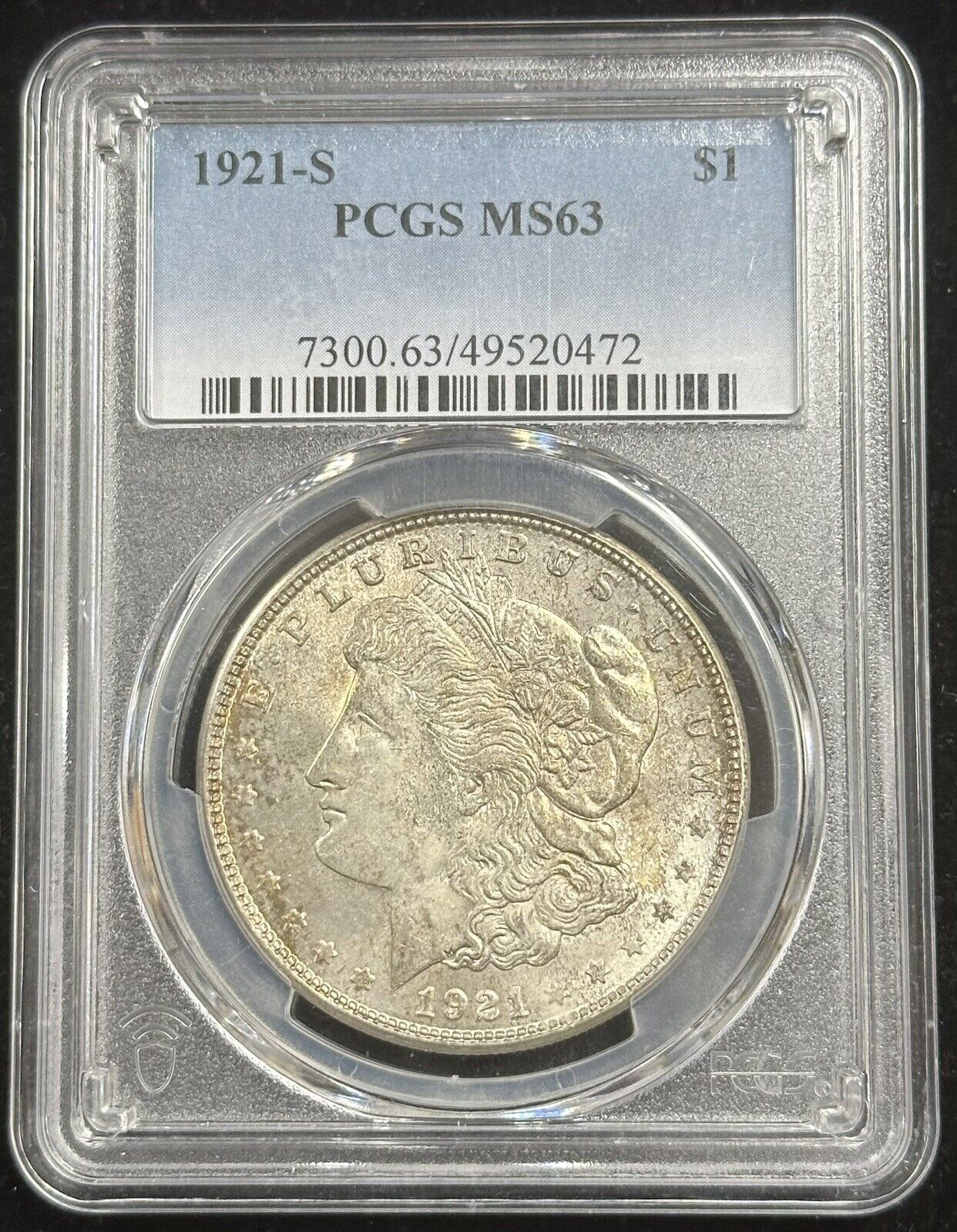 1921 S Morgan Silver Dollar PCGS MS63 (301077)