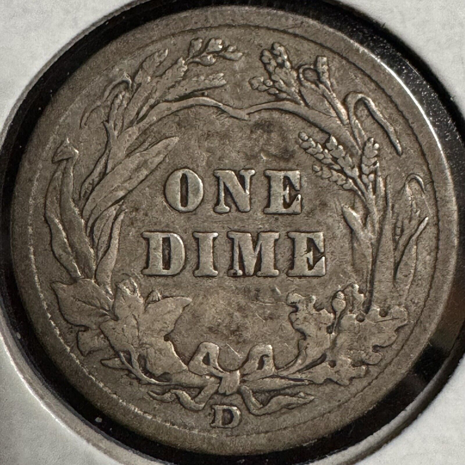 1909 D Barber Dime - Fine