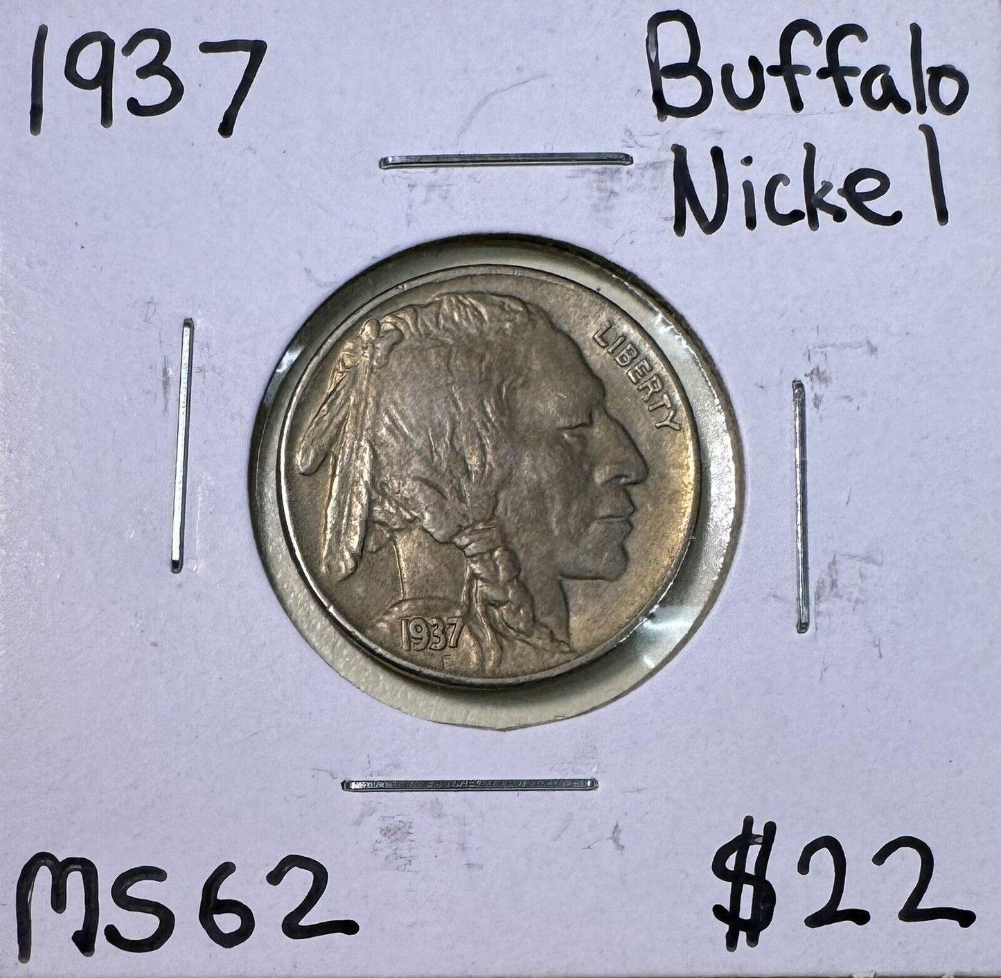 1937 Buffalo Nickel - Mint State ( 301045 )