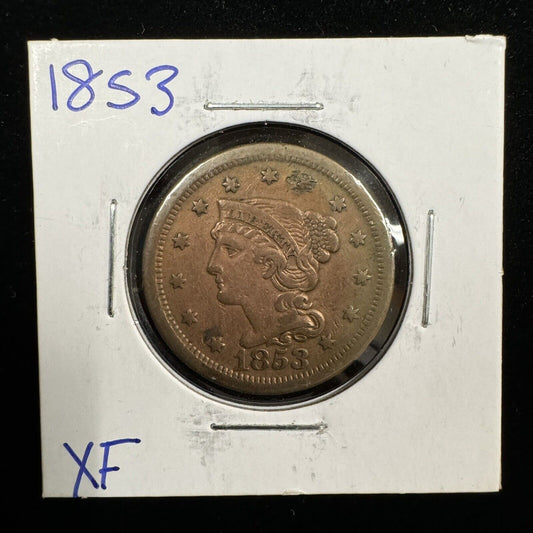 1853 Large Cent - Extra Fine