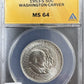 1953 S Washington Carver Half Dollar ANACS - MS64 ( 301170 )