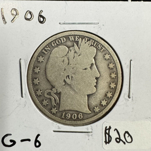 1906 Barber Half Dollar - Good