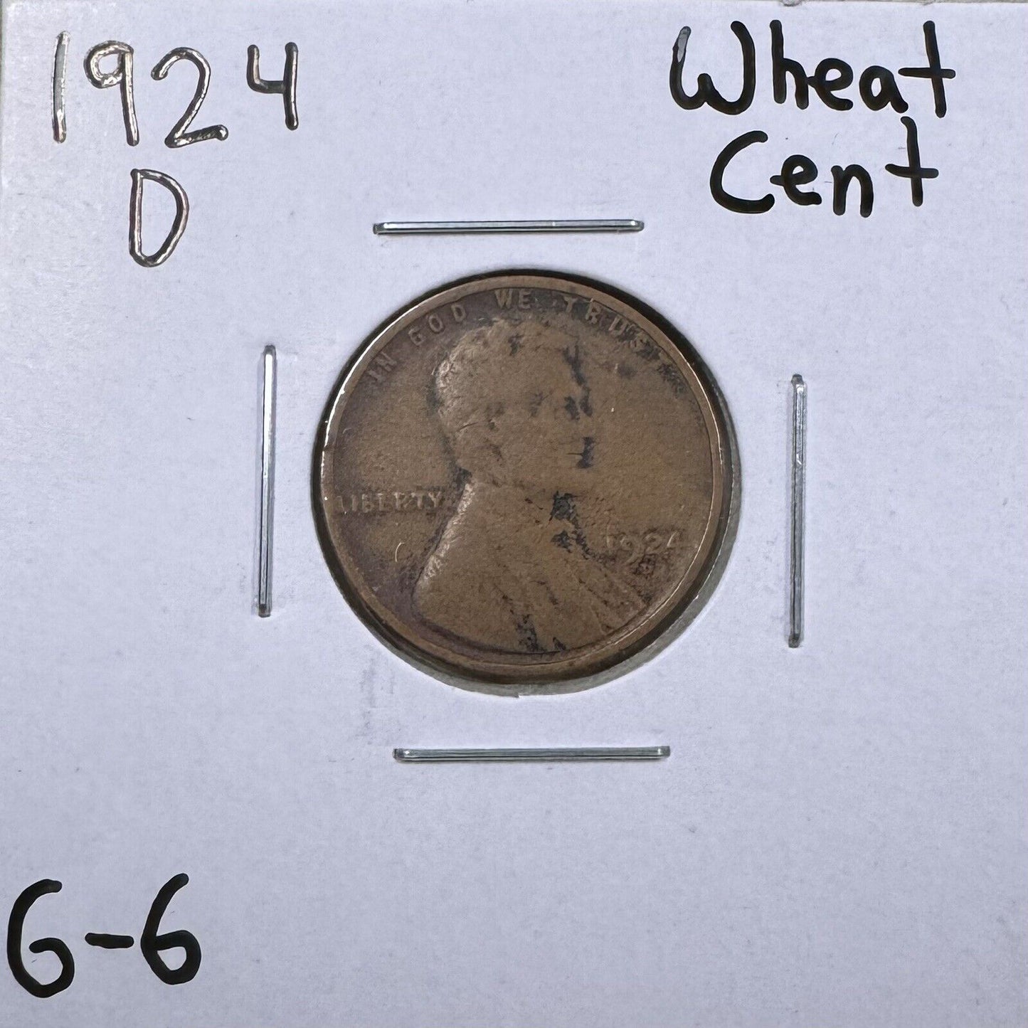 1924D Wheat Cent - Good ( 300919 )