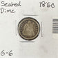 1850 Seated Dime - Good ( 119029 )