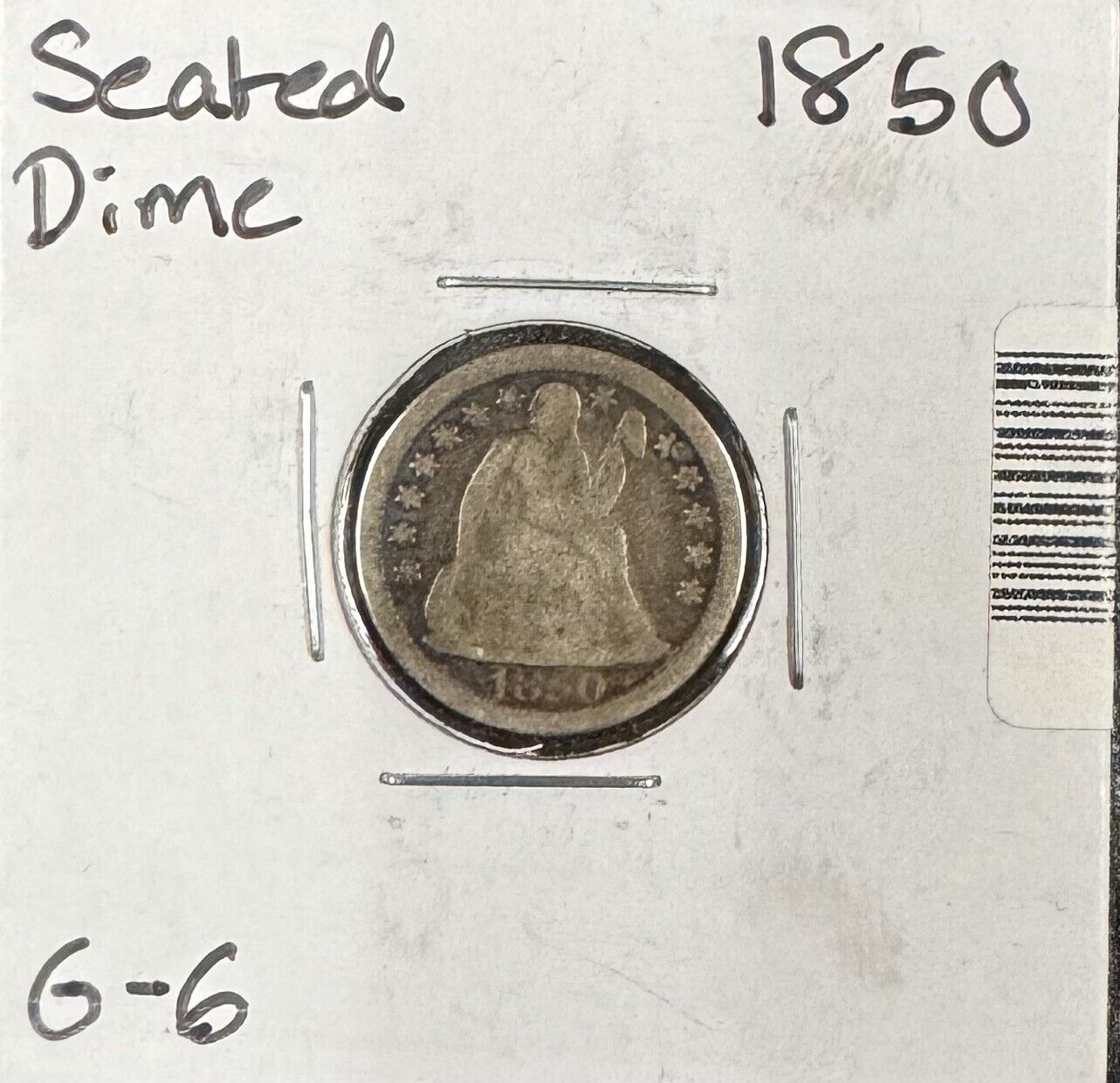 1850 Seated Dime - Good ( 119029 )