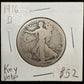 1916 D Key Date Walking Liberty Half Dollar - About Good