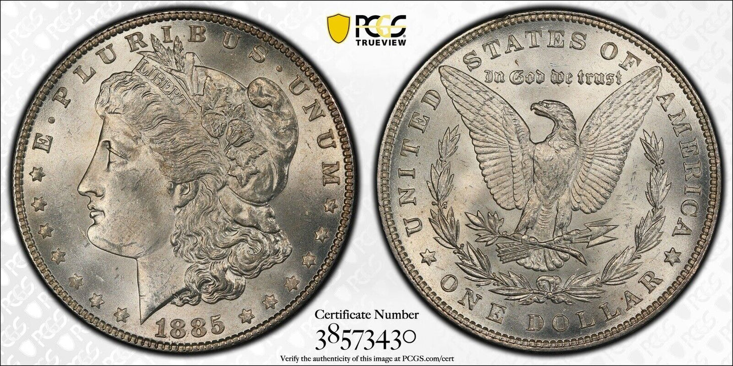 1885 Morgan Silver Dollar PCGS MS 64 ( 301065 )