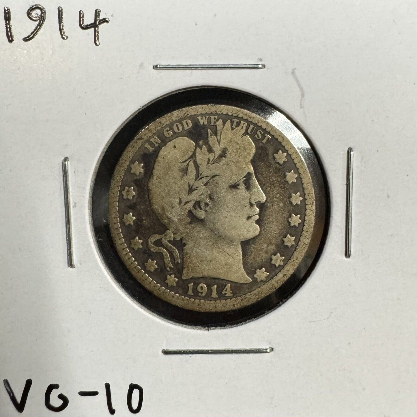 1914 Barber Quarter - Very Good ( 300837 )