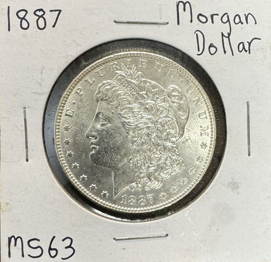 1887 Morgan Dollar - Mint State ( 301152 )