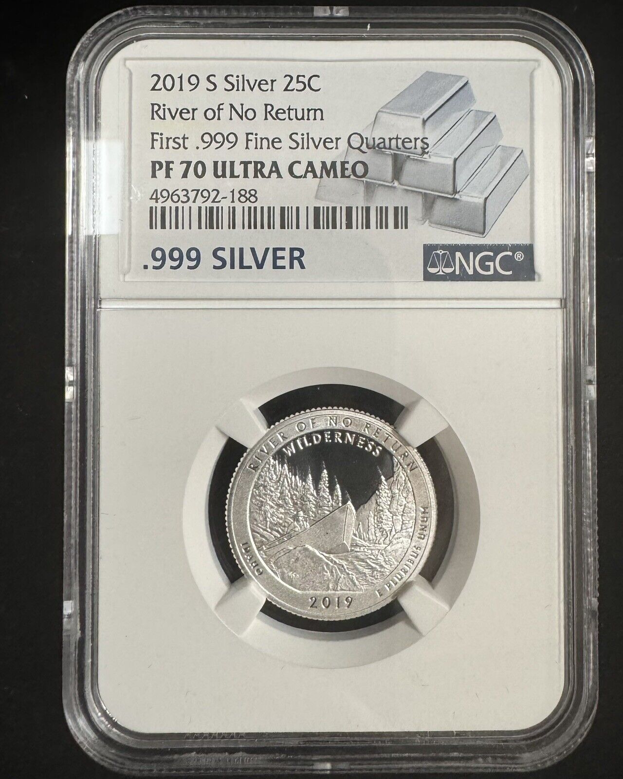 2019 S Silver Washington Quarter River Of No Return NGC - PR70 Ultra Cameo  