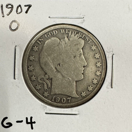 1907 O Barber Half dollar - Good