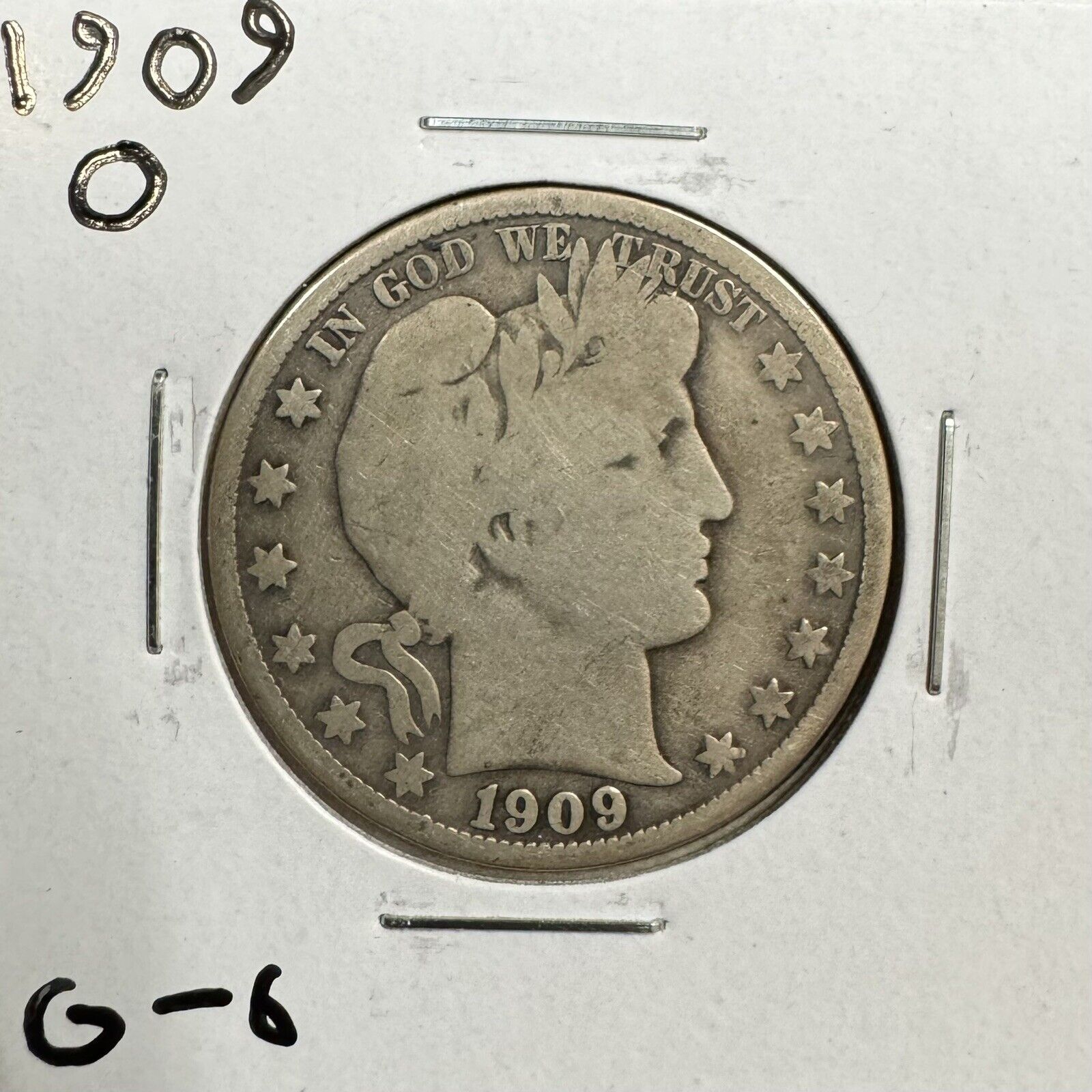 1909 O Barber Half Dollar - Good