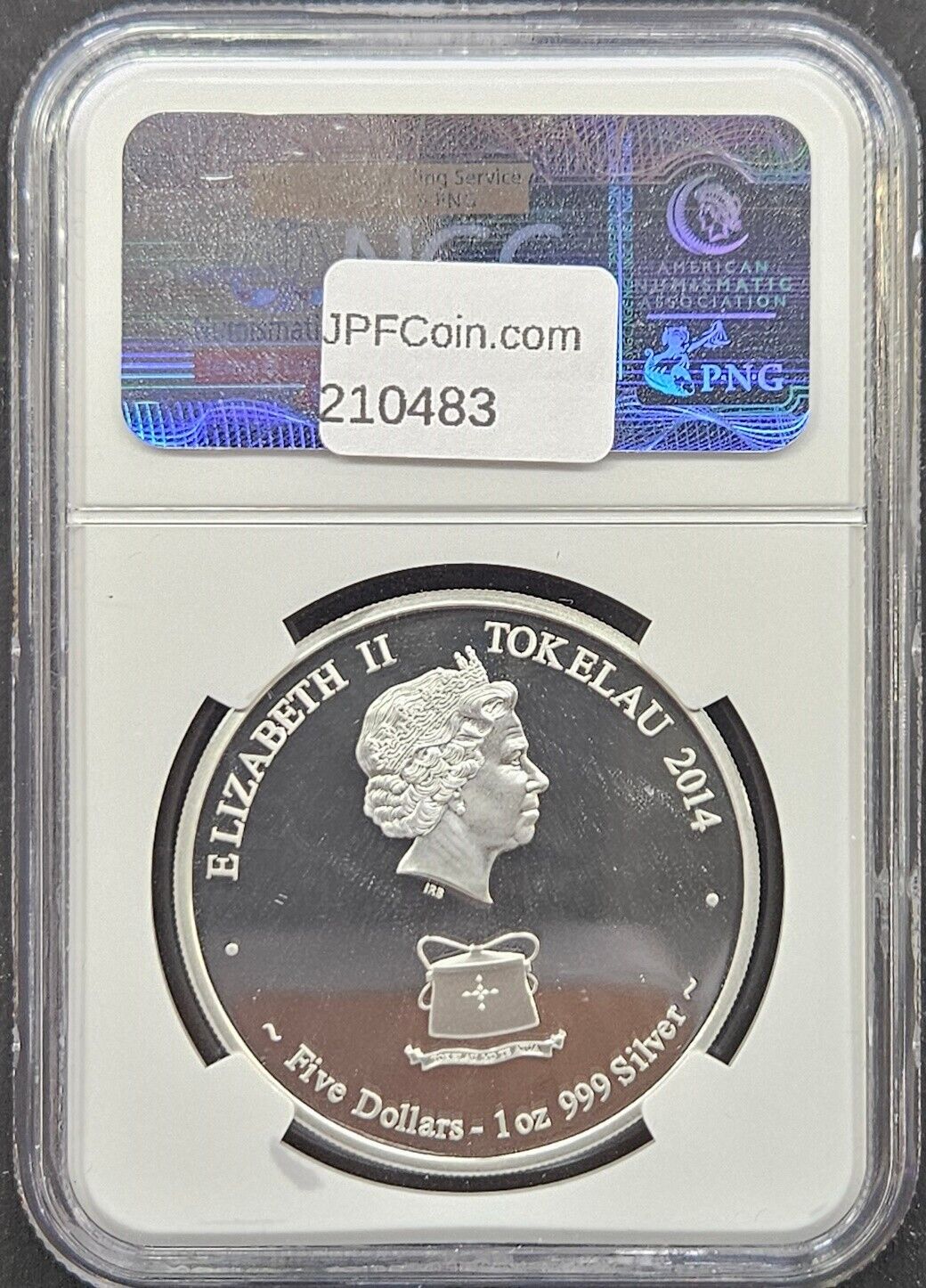 2014- Tokelau NGC PF70 Ultra Cameo $5 Year of the Horse – One of First 750 Str