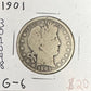 1901 Barber Half Dollar - Good ( 301098 )