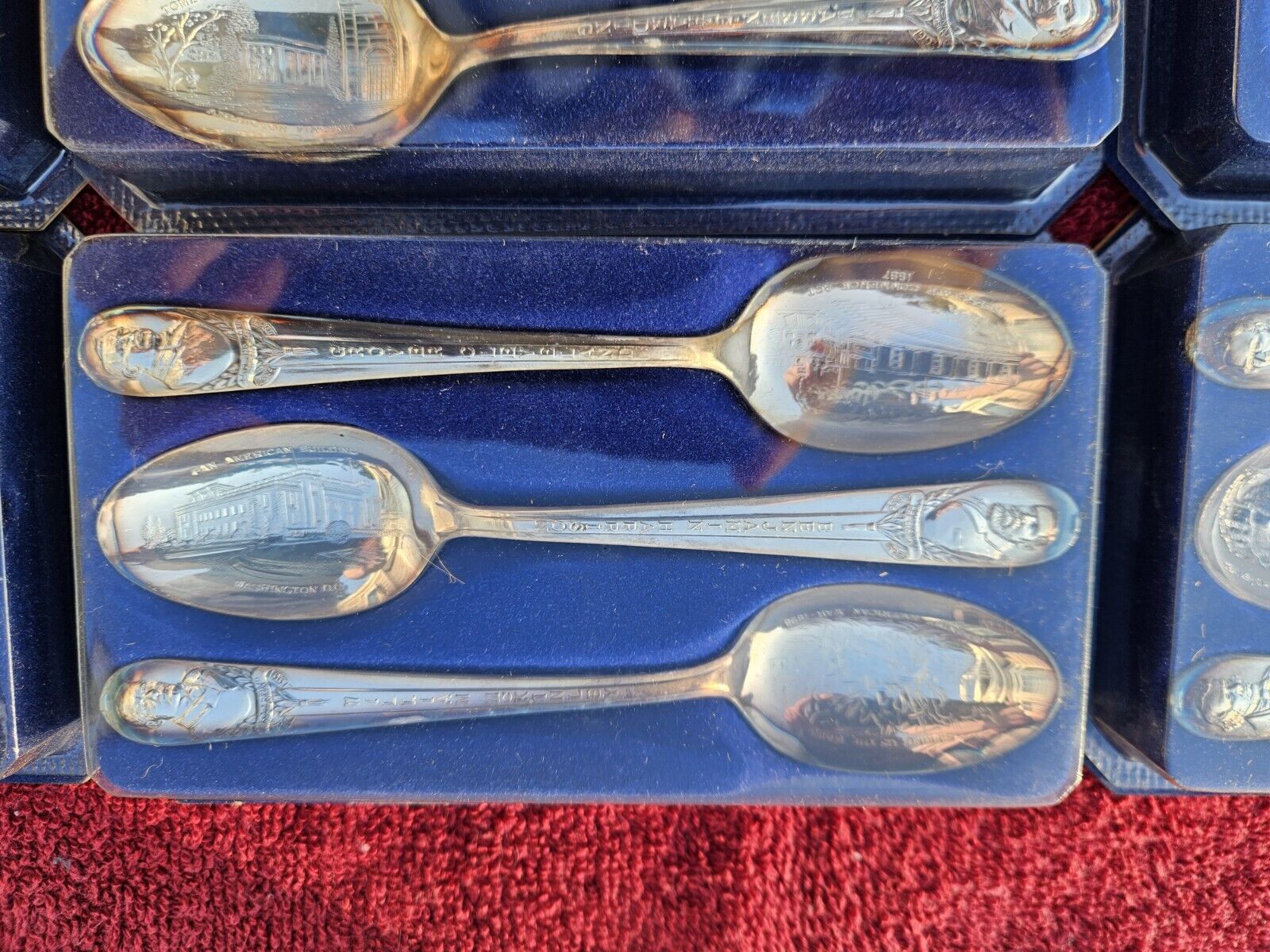 Vintage Wm. Rogers President Commemorative Silver Plated Spoons 25 Pc NIB