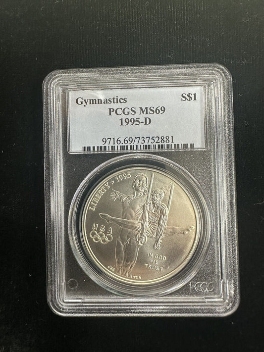 1995 D Gymnastics Commemorative PCGS MS69