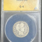 1914 S Barber Quarter ANACS G - 4 (300988)