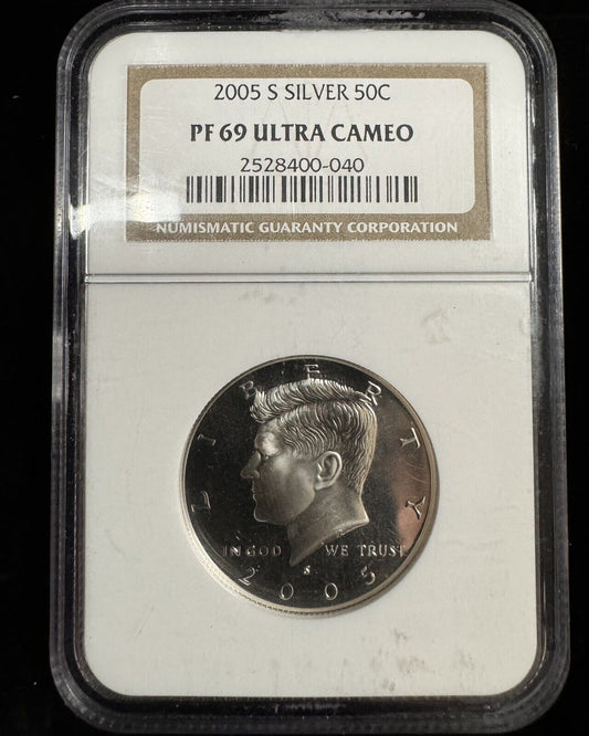 2005 S Silver Kennedy Half Dollar NGC - PF69 Ultra Cameo