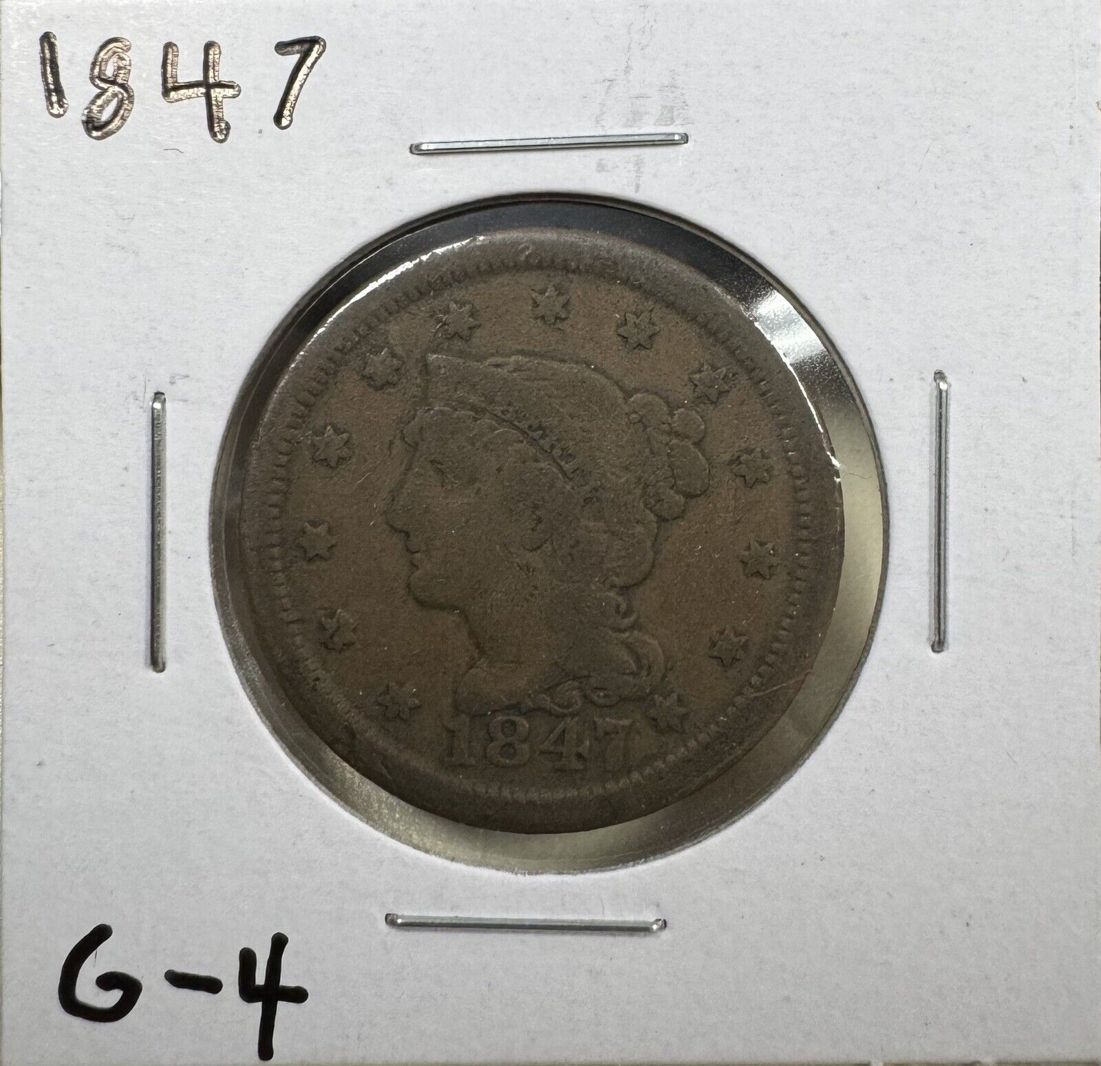 1847 Large Cent - Good ( 300903 )