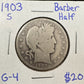 1903 S Barber Half Dollar - Good