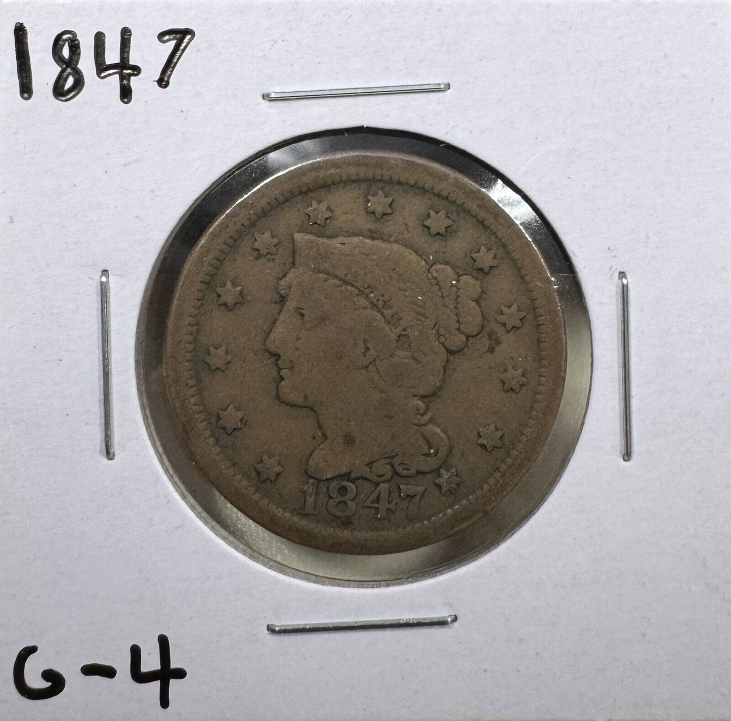 1847 Large Cent - Good ( 300904 )