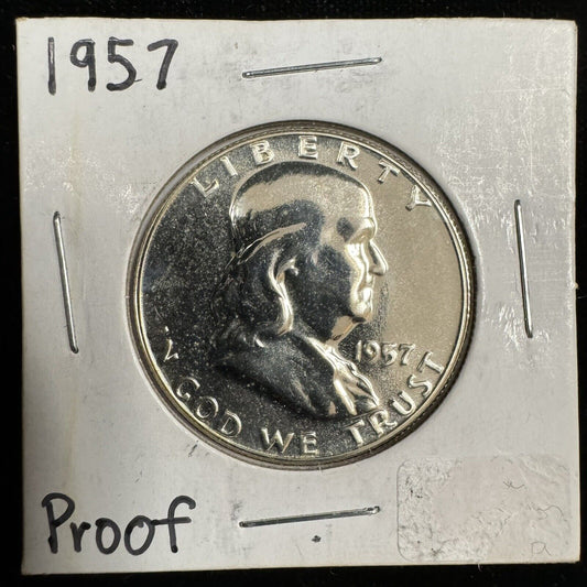 1957 Proof Franklin Half 