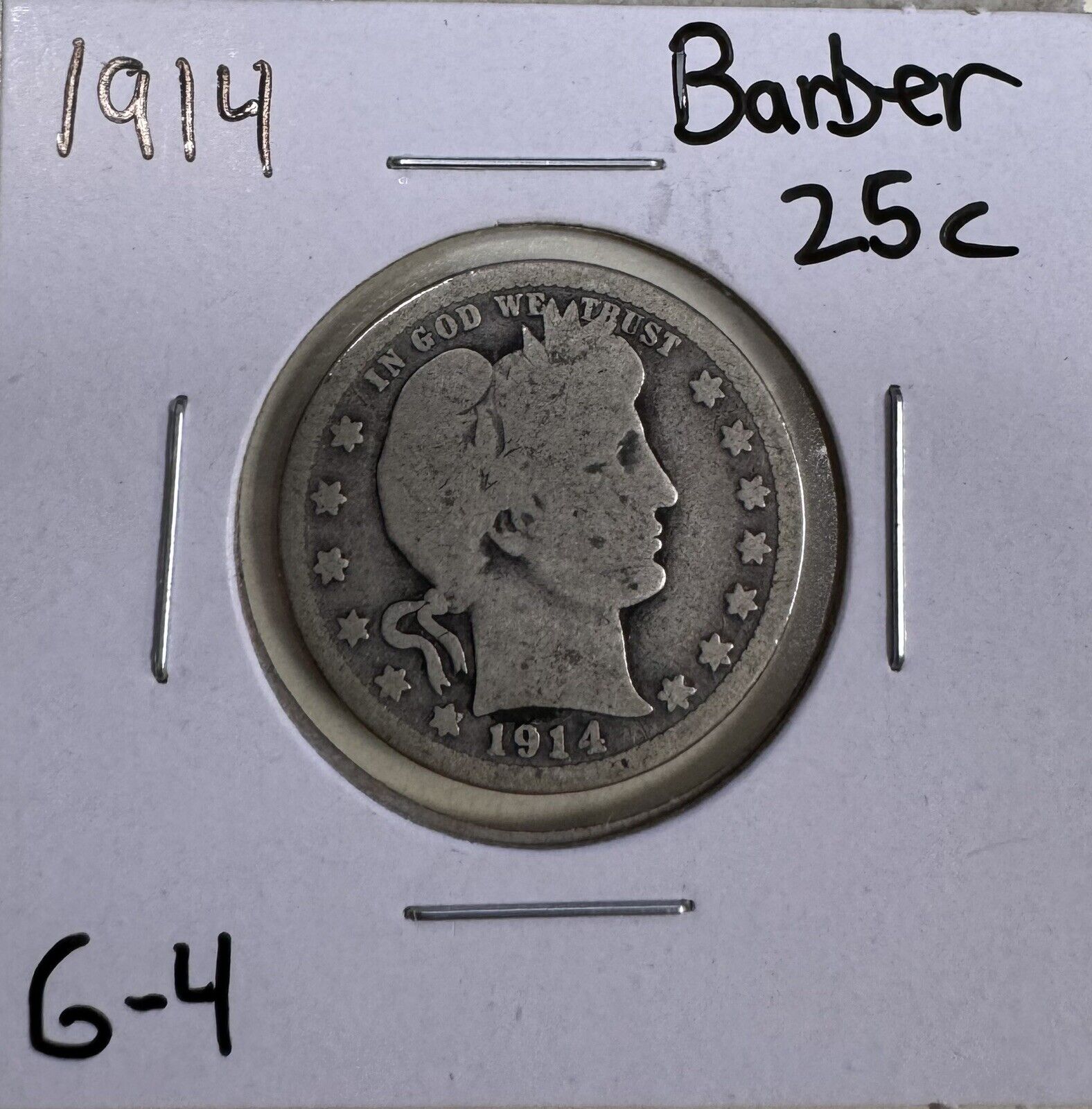 1914 Barber Quarter - Good ( 300881 )