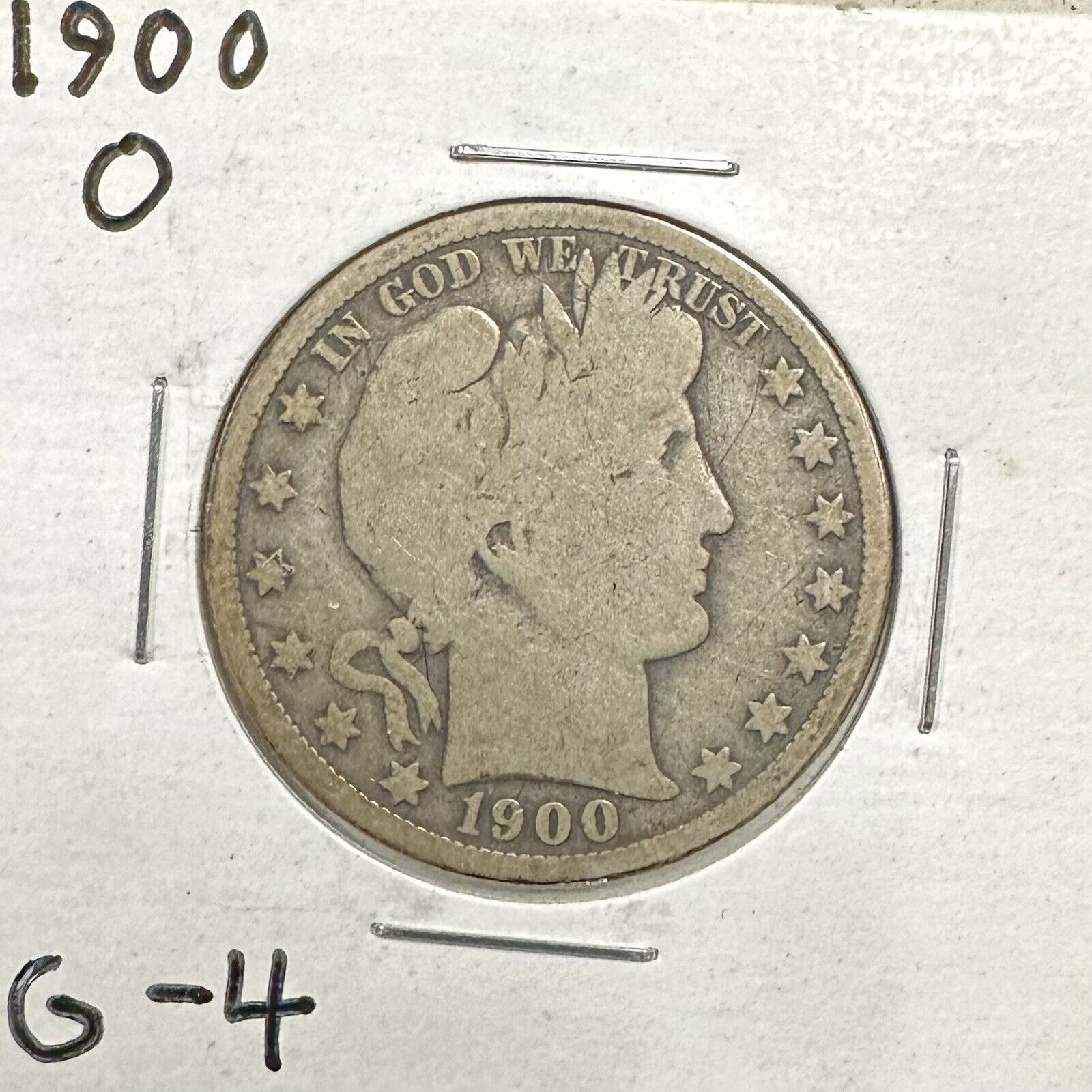 1900 O Barber Half - Good