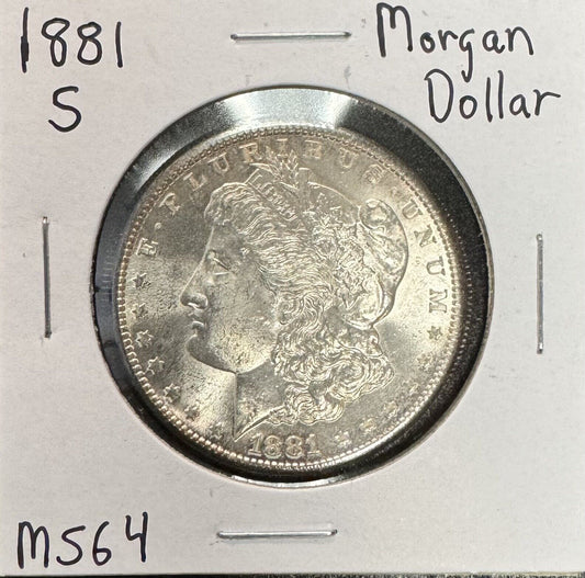 1881 S Morgan Dollar - Mint State ( 301150 )