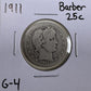 1911 Barber Quarter - Good ( 300879 )