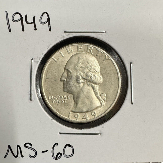 1949 Washington Quarter - Mint State 