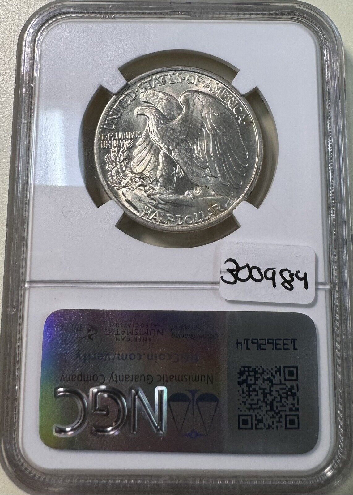 1936 Walking Liberty Half Dollar NGC - MS63 ( 300984 )