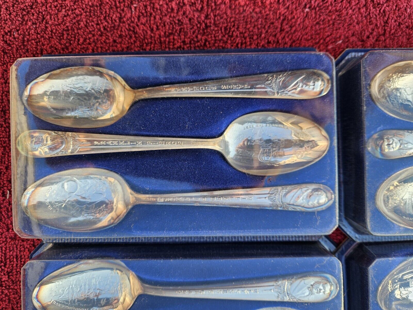 Vintage Wm. Rogers President Commemorative Silver Plated Spoons 25 Pc NIB