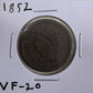 1852 Large Cent - Very Fine ( 300887 )