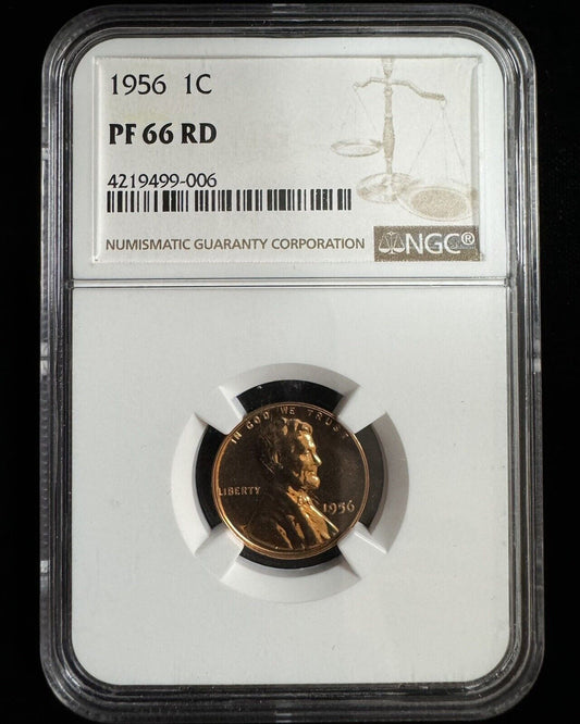 1956 Wheat Cent NGC - PF 66 RD