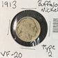 1913 Buffalo Nickel Type 2  - Very Fine ( 119012 ) 