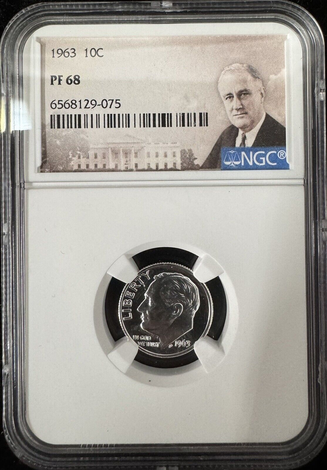 1963 Roosevelt Dime NGC - PF68 ( 300809 ) 