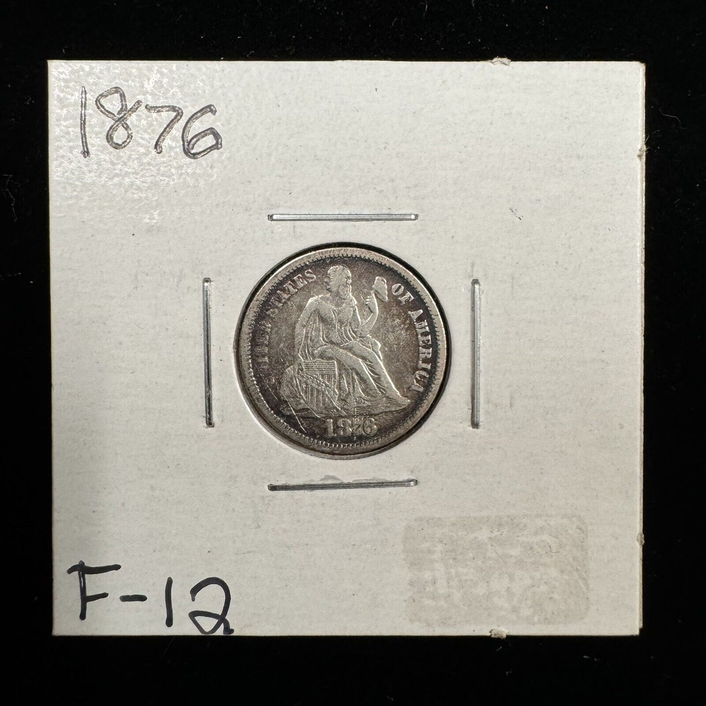 1876 Seated Dime