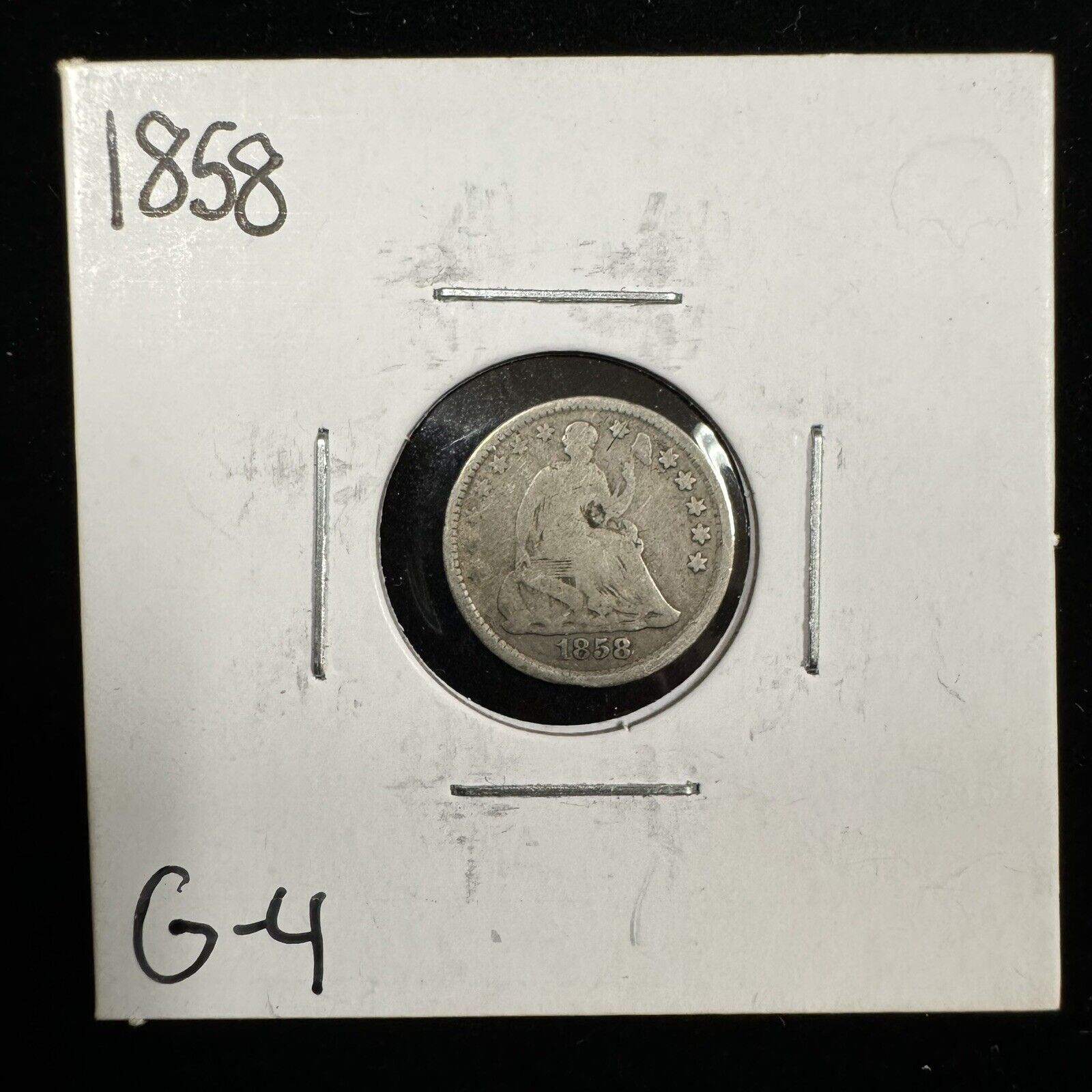 1858 Half Dime - Good