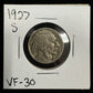 1927 S Buffalo Nickel - Very Fine