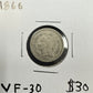 1866 3 Cent Nickel - Very Fine 