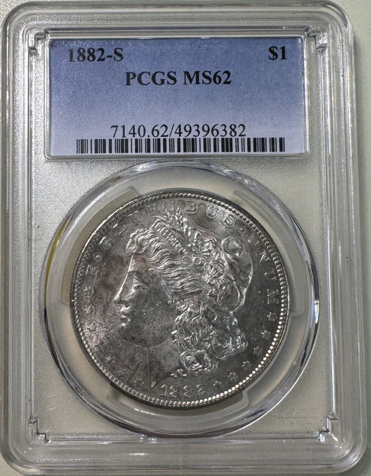 1882 S Morgan Dollar PCGS - MS62 ( 300970 )