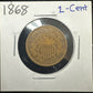 1868 2 Cent Piece Good